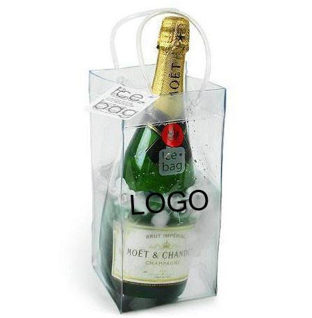 Colorful Transparent PVC Red Wine Ice Bag Wine Set Logo Customized