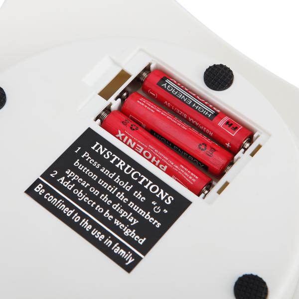 Recommandation de poids maximum de 12 kg Balance de cuisine numérique rechargeable USB pour gros bols et pesage des aliments
