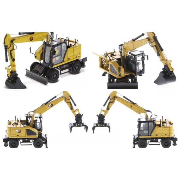 1/50 Scale Diecast Masters M318 Wheeled Excavator DM Construction Alloy Digger Model 85956