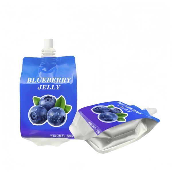 Quad Seal Shaped Custom Drink Pouches User Friendly Juice Packaging Pouch