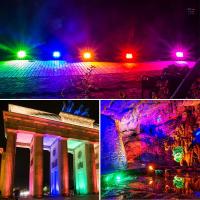 Solaire de RVB 24 LED actionné a mené les lumières extérieures colore la fonction changeante
