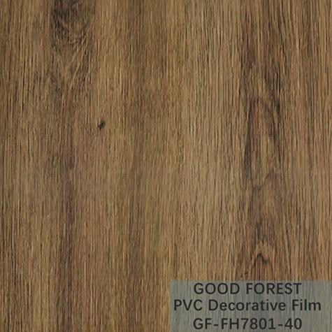 Flowability PVC Decorative Film Scratch Resistance Wooden Grain