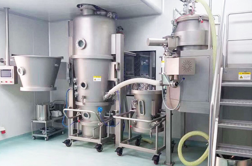 Pharmaceutical Fluid Bed Granulator Dryer For Medicine Processing