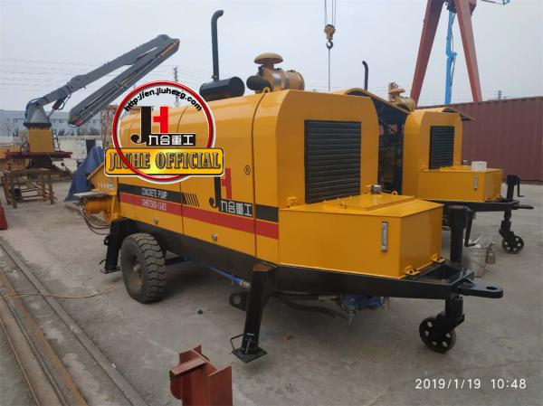 50m3/H 60m3/H 80m3/H Concrete Trailer Pump HBT50 HBT60 HBT80 For Concrete Pumping Work