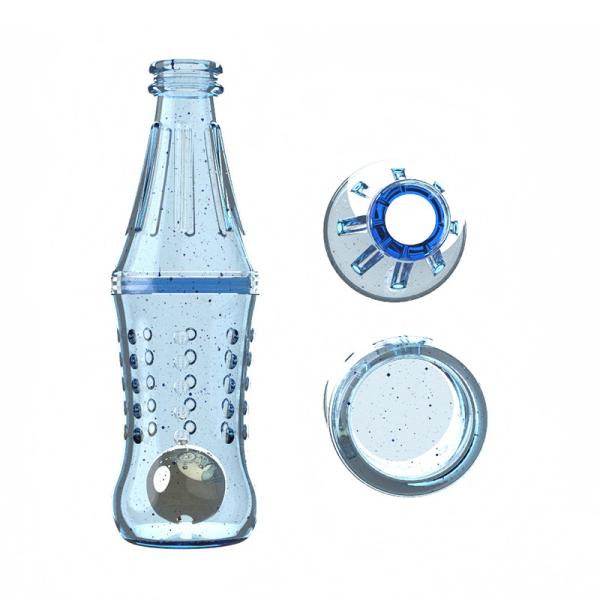 Des jouets en silicone de qualité alimentaire de qualité supérieure bpa pour animaux de compagnie, une bouteille de formation pour chiens, un petit-déjeuner, une bouteille de nourriture en silicone.