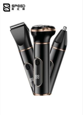SHC-5066 Portable Hair Clipper Grooming Kit 3 In 1 Multi Functional Deep Shaving Beard