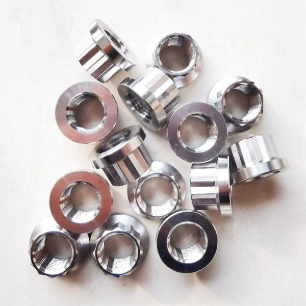Universal Nuts 1/2-20 Thread 12 Point 9/16 Socket Size Titanium GR5 6AL-4V Year Universal Purpose for Replace/Repair 6AL-4V
