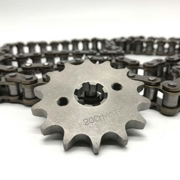 High Frequency Quenching 420 428 Motorcycle Chain and Sprocket Kits for Pakistan Market