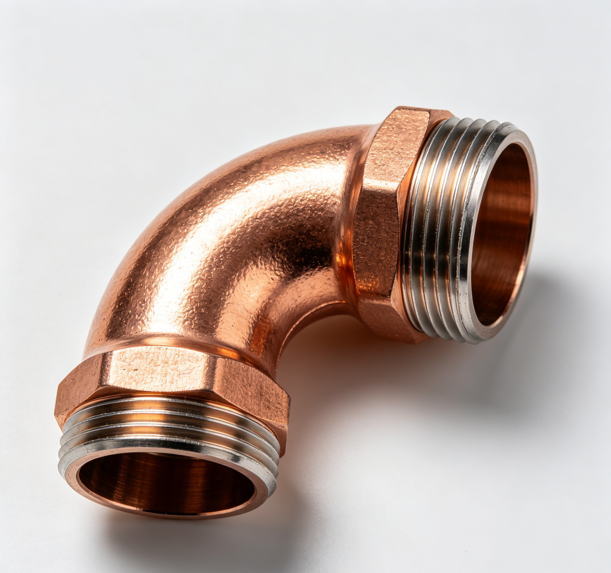 Erosion Resistant CuNi 70/30 Threaded Elbow, NPT 90° For Pipe Fitting Marine Use
