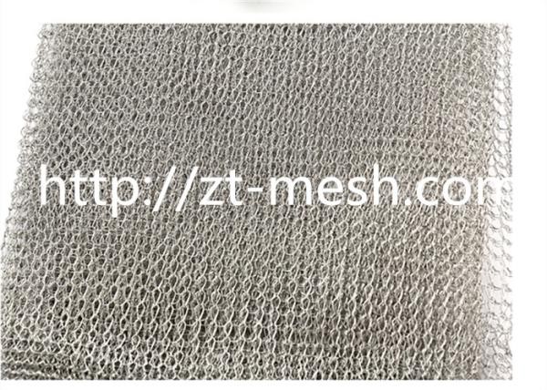 Spiral Wound Knitted Wire Mesh For Screening Craft Compressed Stainless Steel Wire 310