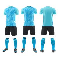 Jérsei liso de formação ocasional do futebol da luva curto dos uniformes do futebol da placa todo o grupo