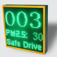 Até 500 metros de visibilidade Sinais de limite de velocidade de liga de alumínio movidos a energia solar