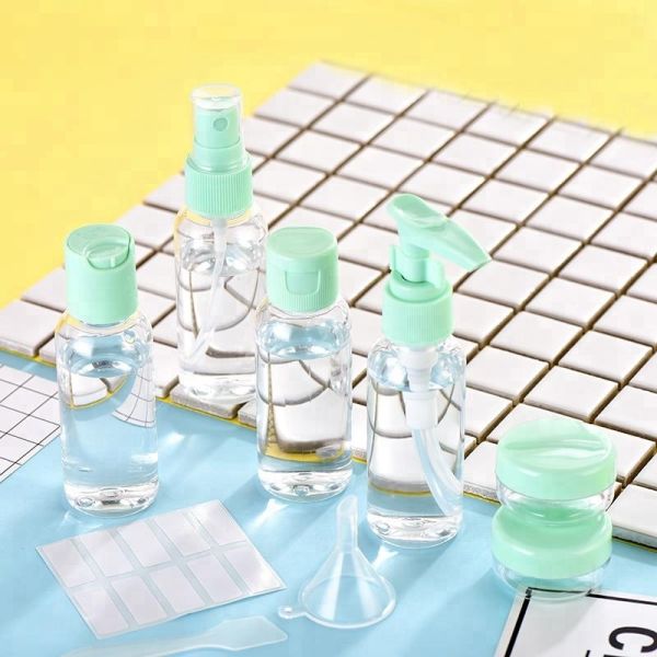 PET Mini Travel Bottle Set Customized Color Screen Printing Surface Handling