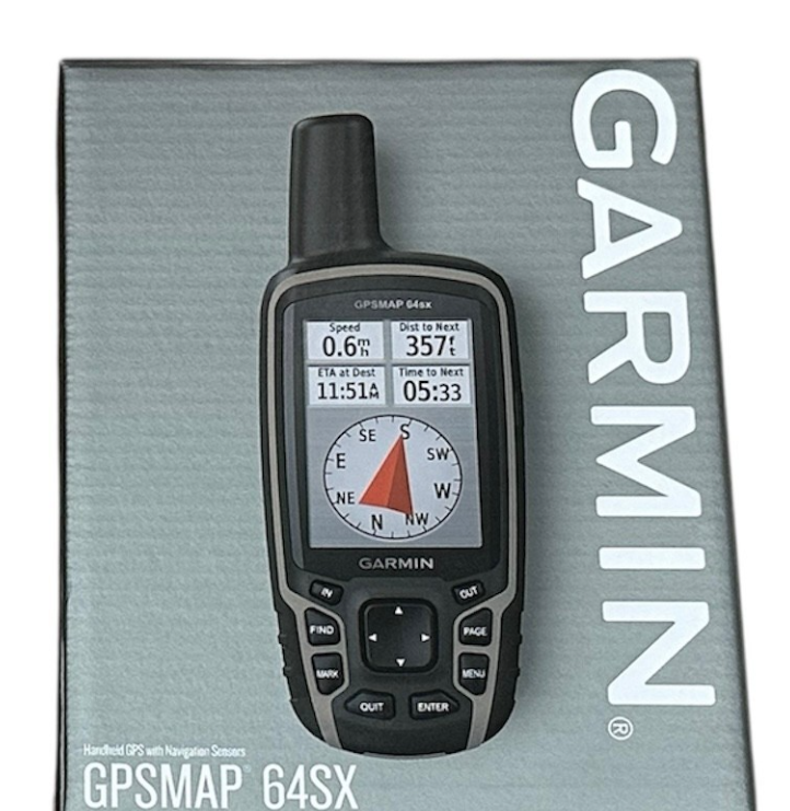Garmin GPSMAP 64x Handheld GPS with 16 Hours Battery Life Quad Helix Antenna and TopoActive Maps