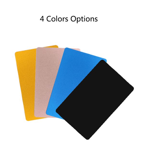 Wholesale Custom Design Anodized Aluminum Blank Metal Business Cards 0.8MM for Laser Engraving