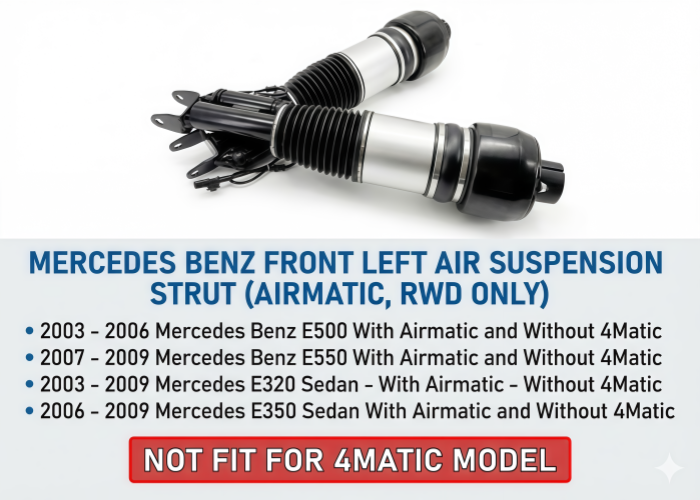 CLS-Class W219 & E-Class W211 Mercedes Benz Front Left Air Suspension Shock Strut RWD 2113205513