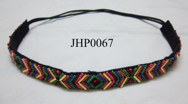 beaded & plaited hair band