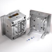 Modelação por injeção de Solidworks da cavidade do molde múltiplo da família da cavidade única