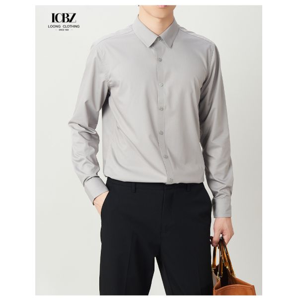 Половое мужское стройное платье рубашка с логотипом 100% Мерцеризованный синий/красный/зеленый/белый формальный