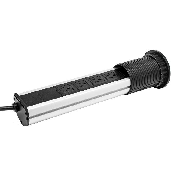 US Pop Up Worktop Socket Silver Color Household Office Furniture USB Ports