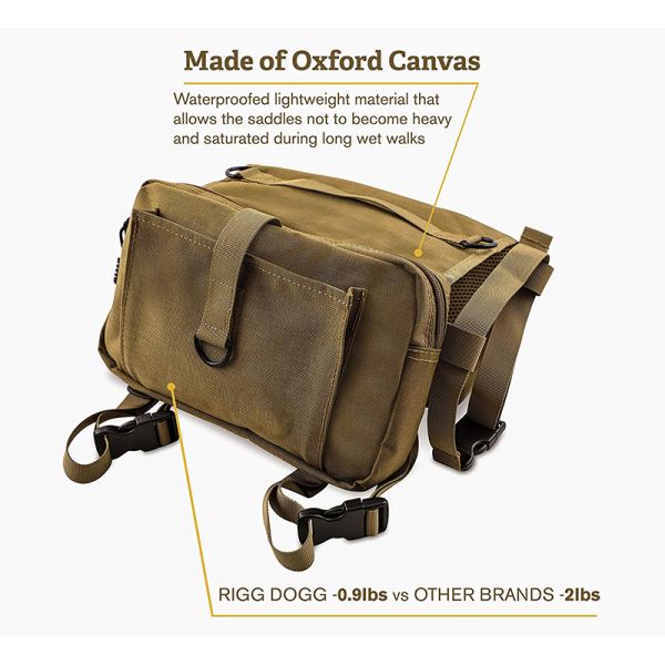 Lightweight Canvas Pet Carrier Bag , Breathable Dog Saddle Bags