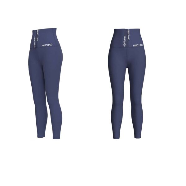 Голубые гетры тренера талии брюк 3XL 99cm йоги Shapewear латекса