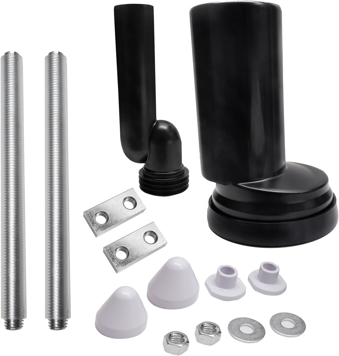 The Curved Pipe Connecting The Water Inlet Pipe For Flushing To The Dark Box Of The Bathroom Toilet.