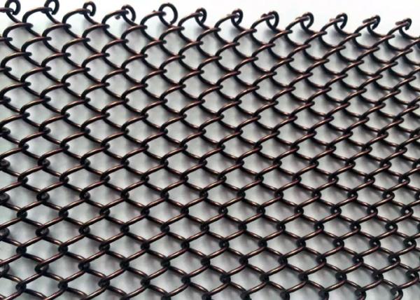 Stainless Steel Wire Material Metal Chain Curtains Woven Wire Mesh Application