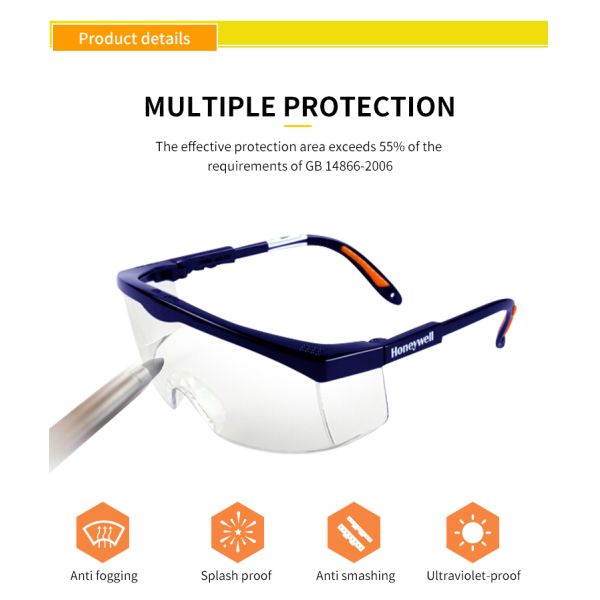 High Definition Work Construction Welding Medical Safety Goggles Hospital Safety Glasses JY-109