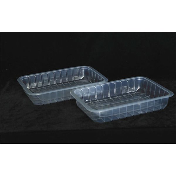Lettuce Vegetable PP Clear Disposable Plastic Tray 285 X 205 X 35MM