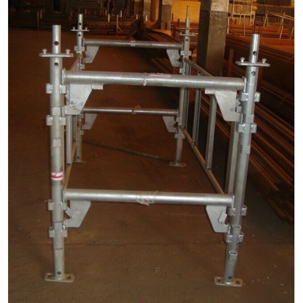 Haki scaffolding handrail hot galvanized 33*3.2mm 23kg /27*2.5mm 16.5kg