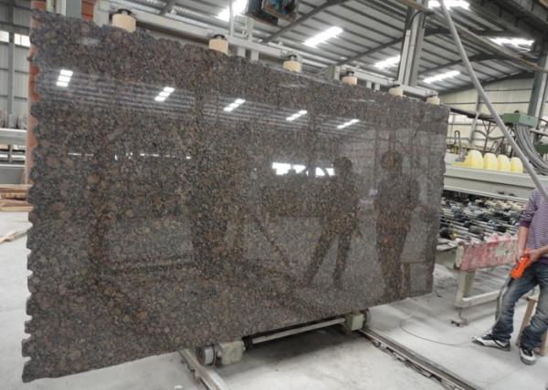 Standard Size Baltic Brown Granite Kitchen Slab , Heavy Duty Stone Granite Slabs