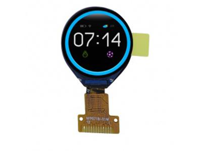 0.71 Inch Round Tft Display 160x160 4wire SPI Interface Driving IC GC9D01 350c/D