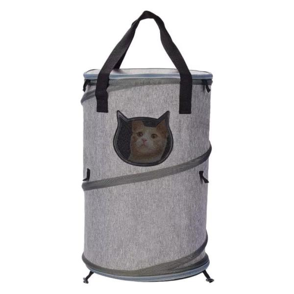 Foldable Travel Pet Carrier Bag Tunnel Toy Pet Carrier Handbag 3 In 1 Cat Tunnel Carrier
