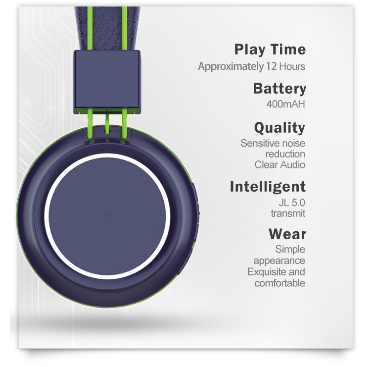 OEM Wireless Bluetooth Earphones FM Radio Headphone With Mic