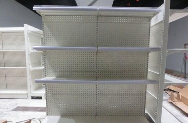 Pegboard Supermarket Metal Shop Display Shelves Cold Rolled Steel Durable