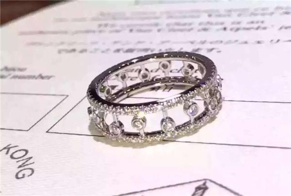 China Jewelry Factory  VVS Diamond Ring 18K White Gold Engagement Ring