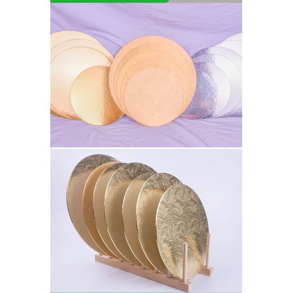 Birthday Party Disposable Cake Board Gold rectangle Eco friendly