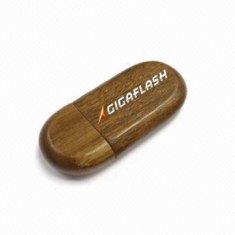 capacidad grande AT-101Q de memoria USB de madera