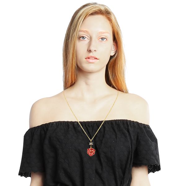 Pure Handmade Fashion Rose Necklace Wholesale for Christmas Birthday  Valentine Gift