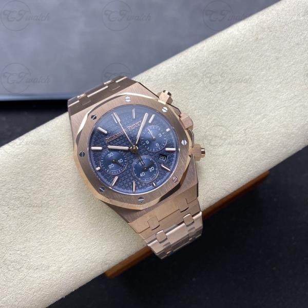 Audemars Piguet Royal Oak Offshore 26715 Blue Dial Chronograph 42mm Stainless Steel Automatic Mechanical Watch