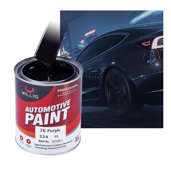 Roxo / Laranja / Vermelho 2K Roxo 2K Pintura sólida para pistola de pulverização fácil de se infiltrar 2K Roxo Auto Refinish Paint
