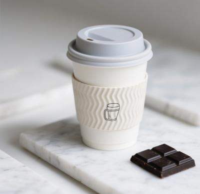 Customize a coffee paper cup with eco-friendly biodegradable printed logo
