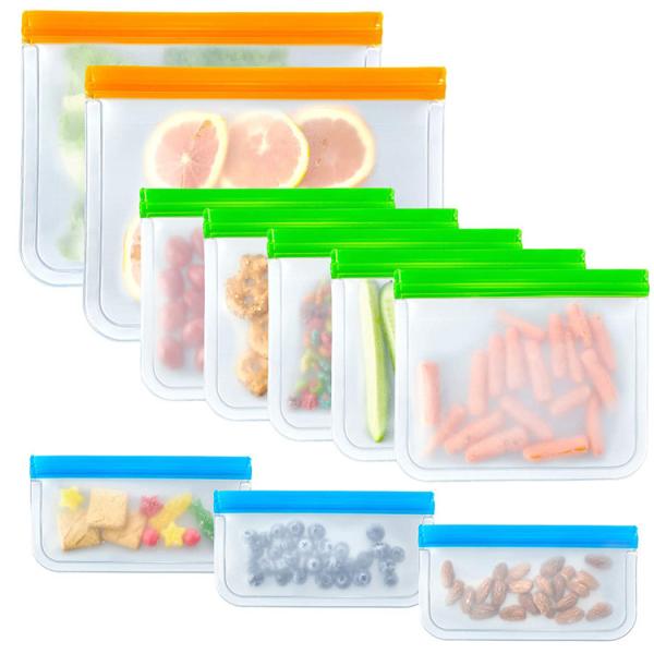 Leakproof PEVA k Packaging Bag Foldable For Fruit 28*27*5cm