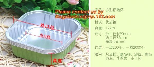 Hot sale Disposable Food Packaging Aluminium Foil Containers/tray/box