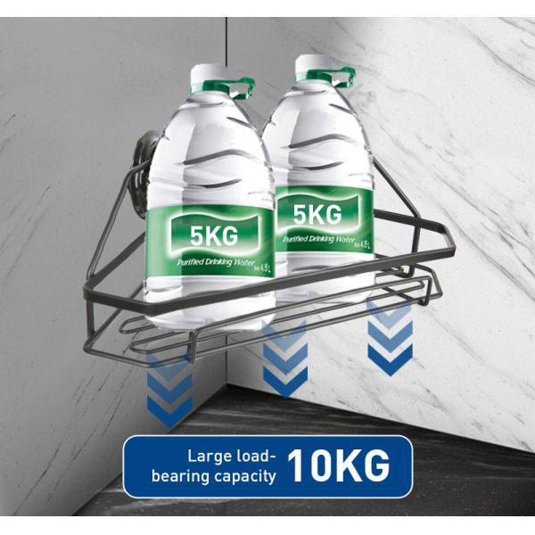 Чернота окислила вися угловую стену полки ливня установила OEM ISO9001 ODM полок