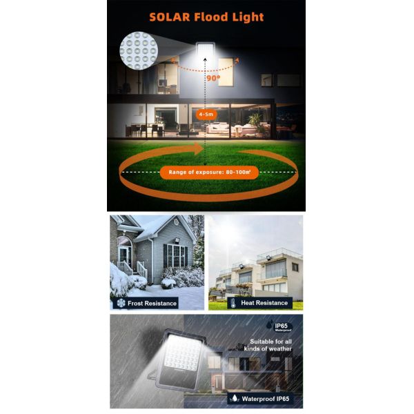 300 Вт IP65 наружные солнечные светофоры Smd 2835 Чипы с таймером