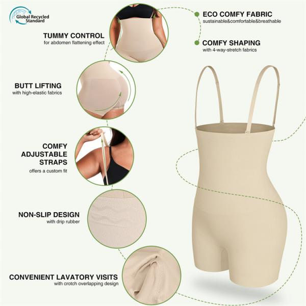 Instant Smooth e Controle de Barriga Roupas de forma feminina com cintura com material ecológico