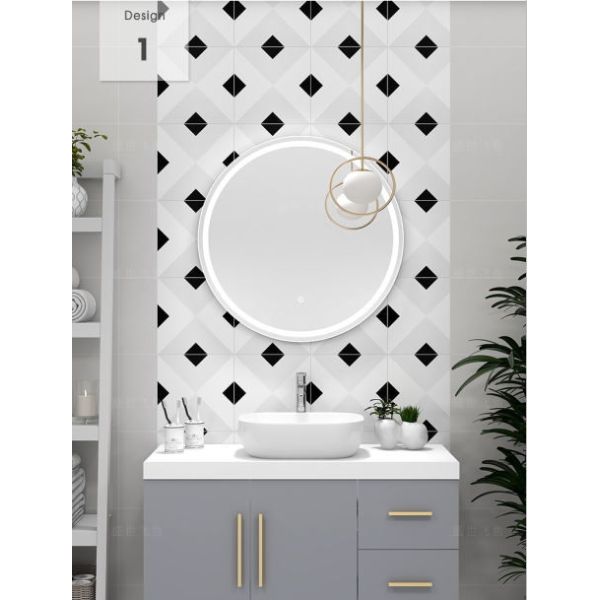 Floor Wall Decoration 300*300 9mm Bathroom Ceramic Tile