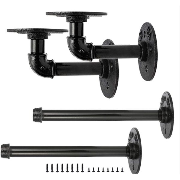 Industrial Grade Steel Pipe Bracket for Faucet Perfect for In Home Applications